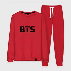 Костюм хлопковый мужской BTS, цвет: красный