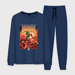 Костюм хлопковый мужской DOOM id, цвет: тёмно-синий