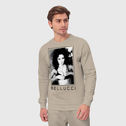 Костюм хлопковый мужской Monica Bellucci: Black, цвет: миндальный — фото 2