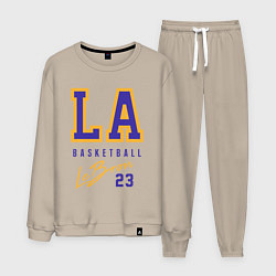 Костюм хлопковый мужской Lebron 23: Los Angeles, цвет: миндальный