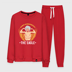 Костюм хлопковый мужской Khabib: The Eagle, цвет: красный