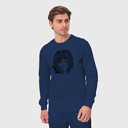 Костюм хлопковый мужской Jim Morrison, цвет: тёмно-синий — фото 2