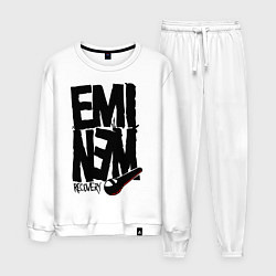 Костюм хлопковый мужской Eminem recovery, цвет: белый