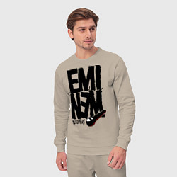 Костюм хлопковый мужской Eminem recovery, цвет: миндальный — фото 2