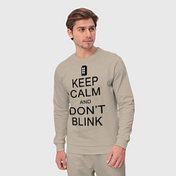 Костюм хлопковый мужской Keep Calm & Don't Blink, цвет: миндальный — фото 2