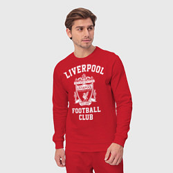 Костюм хлопковый мужской Liverpool: Football Club, цвет: красный — фото 2