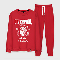 Костюм хлопковый мужской Liverpool YNWA, цвет: красный