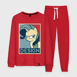 Костюм хлопковый мужской MLP: Design, цвет: красный