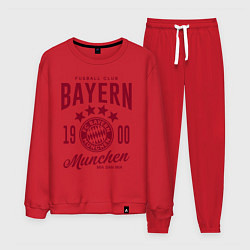 Костюм хлопковый мужской Bayern Munchen 1900, цвет: красный