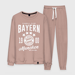 Костюм хлопковый мужской Bayern Munchen 1900, цвет: пыльно-розовый