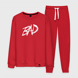 Костюм хлопковый мужской XXXTentacion: BAD, цвет: красный