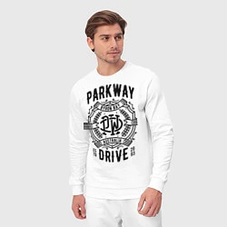 Костюм хлопковый мужской Parkway Drive: Australia, цвет: белый — фото 2
