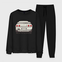 Костюм хлопковый мужской Nissan Skyline R32, цвет: черный