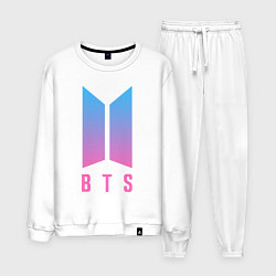 Костюм хлопковый мужской BTS: Neon V, цвет: белый