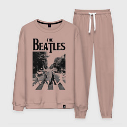 Костюм хлопковый мужской The Beatles: Mono Abbey Road, цвет: пыльно-розовый
