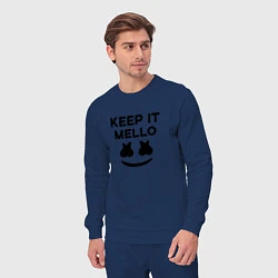 Костюм хлопковый мужской Keep it Mello, цвет: тёмно-синий — фото 2