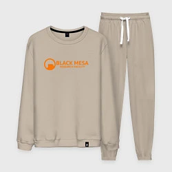 Костюм хлопковый мужской Black Mesa: Research Facility, цвет: миндальный
