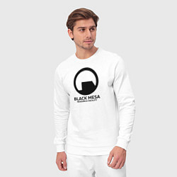 Костюм хлопковый мужской Black Mesa: Research Facility, цвет: белый — фото 2