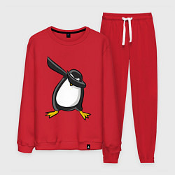 Костюм хлопковый мужской DAB Pinguin, цвет: красный