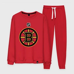 Костюм хлопковый мужской Boston Bruins NHL, цвет: красный