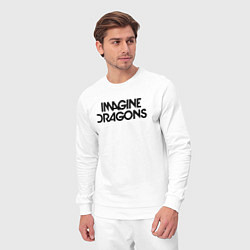 Костюм хлопковый мужской IMAGINE DRAGONS, цвет: белый — фото 2