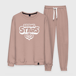 Костюм хлопковый мужской BRAWL STARS, цвет: пыльно-розовый