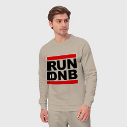 Костюм хлопковый мужской RUN DNB, цвет: миндальный — фото 2
