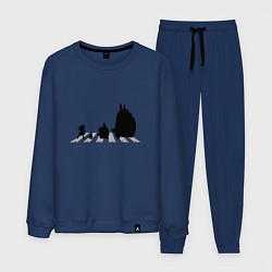 Костюм хлопковый мужской Totoro Beatles, цвет: тёмно-синий
