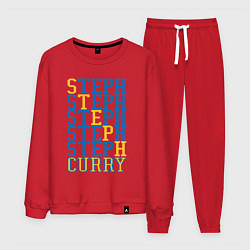 Костюм хлопковый мужской Steph Curry, цвет: красный