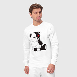 Костюм хлопковый мужской Monokuma, цвет: белый — фото 2