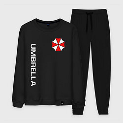 Костюм хлопковый мужской UMBRELLA CORP, цвет: черный