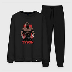 Костюм хлопковый мужской Tyson, цвет: черный