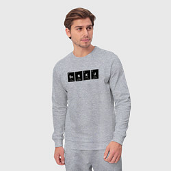 Костюм хлопковый мужской Senku Аниме Доктор Стоун, цвет: меланж — фото 2