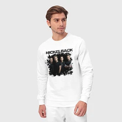 Костюм хлопковый мужской Nickelback, цвет: белый — фото 2