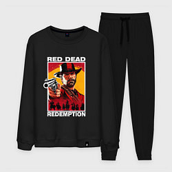 Костюм хлопковый мужской Red Dead Redemption 3d, цвет: черный