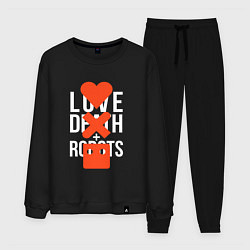 Костюм хлопковый мужской LOVE DEATH ROBOTS LDR, цвет: черный