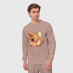 Костюм хлопковый мужской Иви, цвет: пыльно-розовый — фото 2