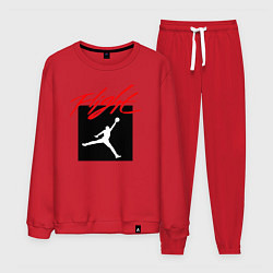 Костюм хлопковый мужской MICHAEL JORDAN AIR, цвет: красный