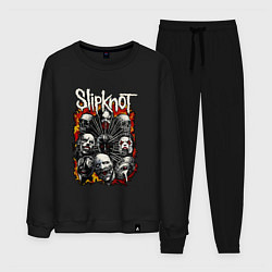 Костюм хлопковый мужской Slipknot, цвет: черный