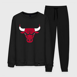 Костюм хлопковый мужской Chicago Bulls, цвет: черный