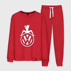 Костюм хлопковый мужской Volkswagen Girl Z, цвет: красный