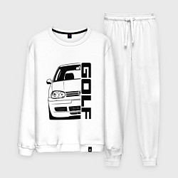 Костюм хлопковый мужской Volkswagen Golf Z, цвет: белый