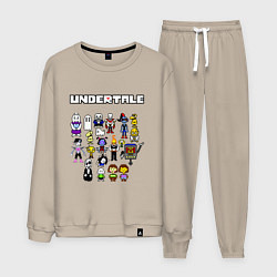 Костюм хлопковый мужской UNDERTALE, цвет: миндальный