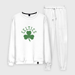 Костюм хлопковый мужской Boston Celtics, цвет: белый