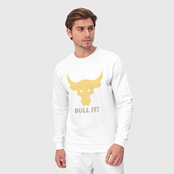 Костюм хлопковый мужской Bull It, цвет: белый — фото 2