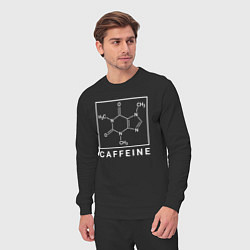 Костюм хлопковый мужской Структура Кофеина, цвет: черный — фото 2