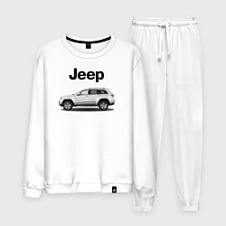 Костюм хлопковый мужской Jeep, цвет: белый