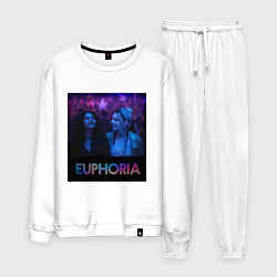Костюм хлопковый мужской Сериал Euphoria, цвет: белый