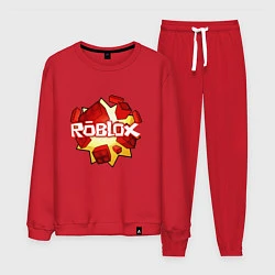 Костюм хлопковый мужской ROBLOX LOGO, цвет: красный