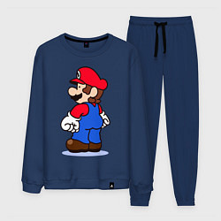 Костюм хлопковый мужской Марио, цвет: тёмно-синий